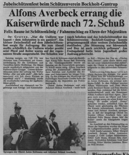 1983 Jubiläum Kaiser Alfons Averbeck